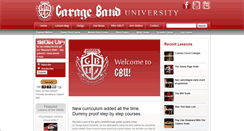 Desktop Screenshot of garagebanduniversity.com